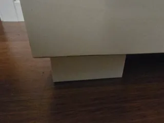 Mueble TV Ikea Bestå Burs blanco alto brillo