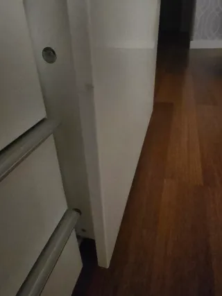 Mueble TV Ikea Bestå Burs blanco alto brillo