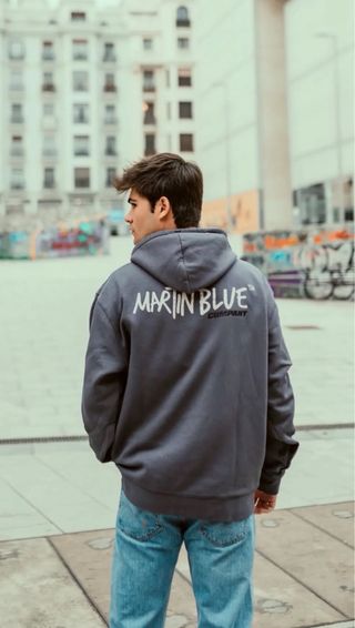 Sudadera Gris MARLIN BLUE