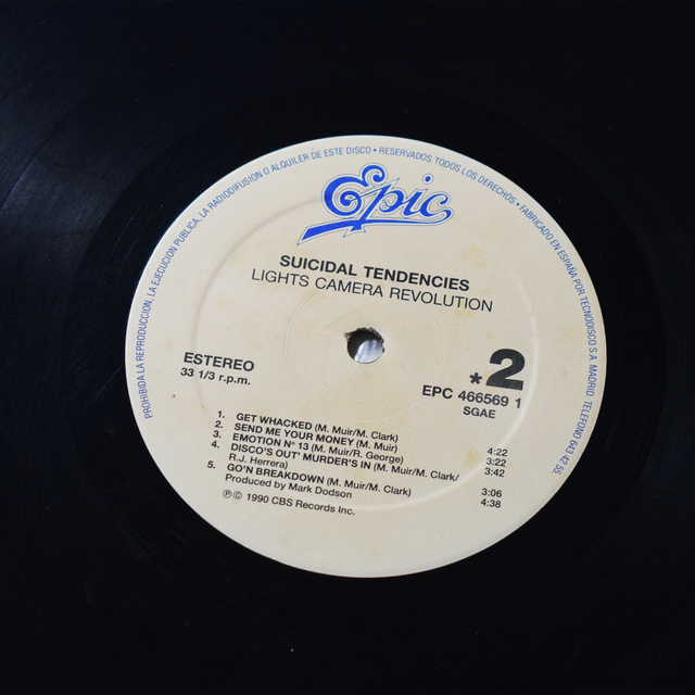 Suicidal Tendencies Lights Camera Revolution 1990