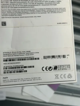 Scatola vuota per iPhone XS Max 256 Gb Oro