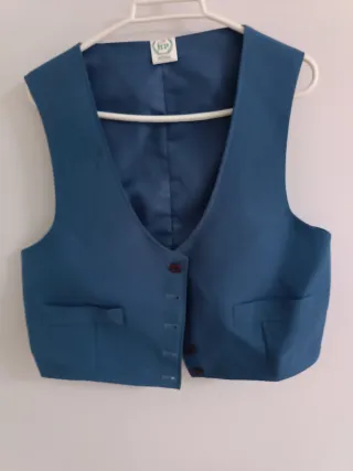 Traje de corto campero mujer azul