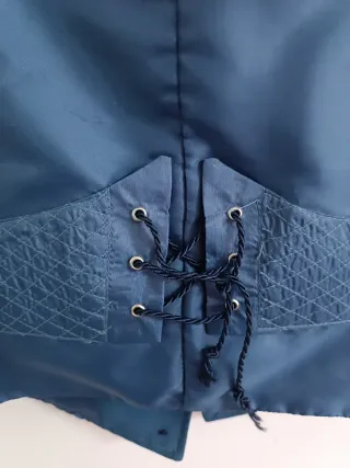 Traje de corto campero mujer azul