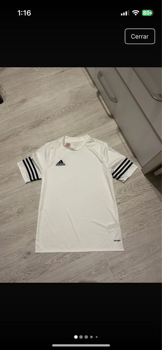 Camiseta Adidas blanca transpirable