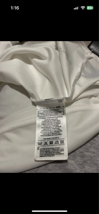 Camiseta Adidas blanca transpirable