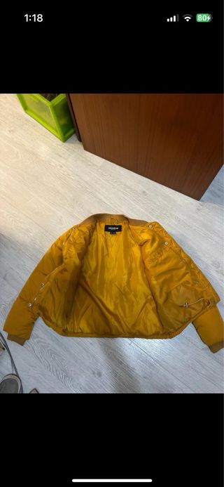 Pull and Bear Chaqueta Bomber Mostaza