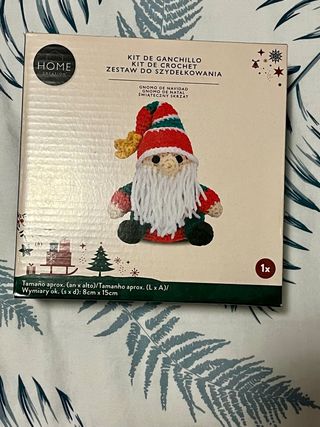 Kit Ganchillo Gnomo Navideño