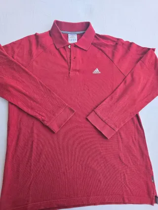 Polo Adidas Invernale Rosso