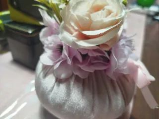 Bon bon floreale tessuto