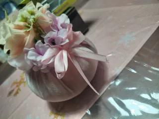 Bon bon floreale tessuto