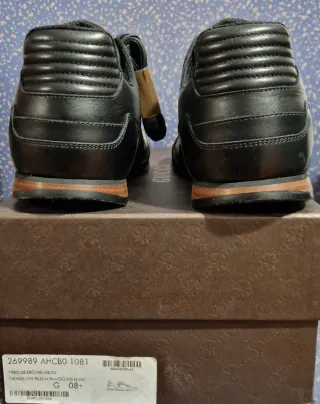 Zapatillas Gucci Canvas GG Monograma Lona y Piel.