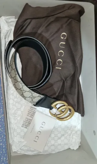 Zapatilla + Cinturón Gucci Canvas GG Monograma.