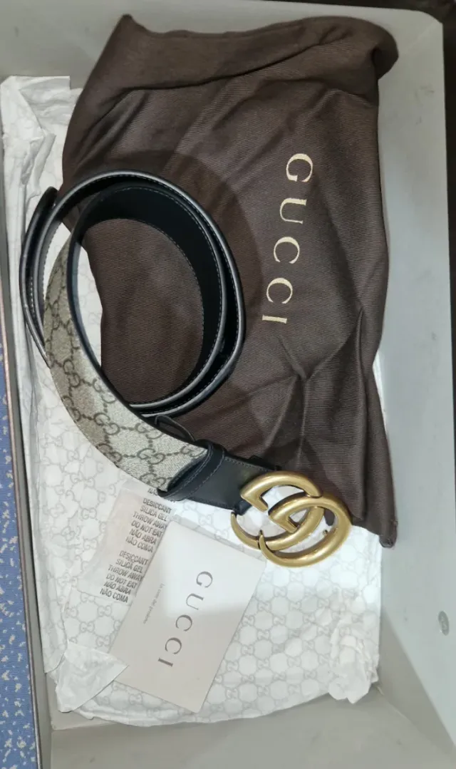 Sneakers + Cintura Gucci Canvas GG Monograma