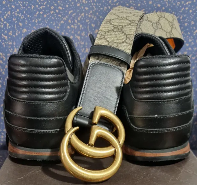 Sneakers + Cintura Gucci Canvas GG Monograma