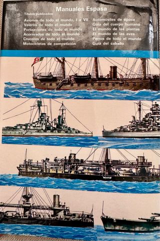 Lote 6 de libros de aviones, destructores, barcos