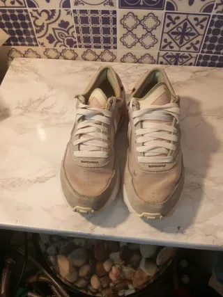 Deportivos Nike Talla 35 Gris/Rosa