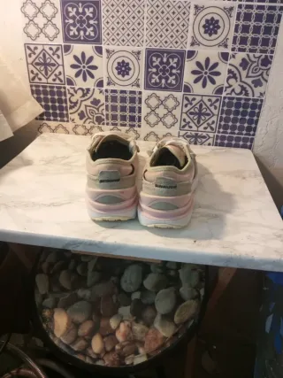 Deportivos Nike Talla 35 Gris/Rosa