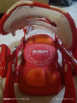 Fijaciones Snowboard SP Bindings Rojas