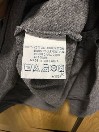 Polo Ralph Lauren Manga Larga Gris