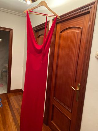 Vestido largo rojo fiesta/boda