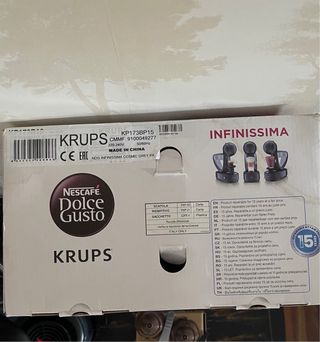 Cafetera Dolce Gusto Infinissima Krups