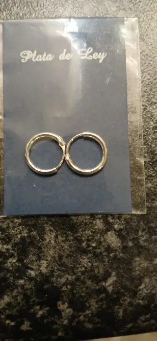 Pendientes de plata aro pequeño