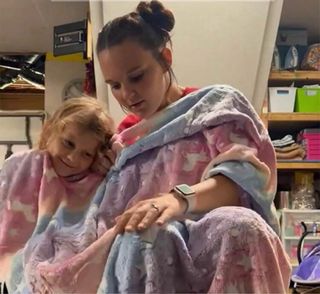 Manta Unicornio Luminosa Multicolor de 130x150