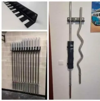 Soporte Pared Barras Olímpicas CrossFit