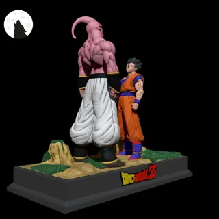 Figura Resina Diorama Gohan Super Buu