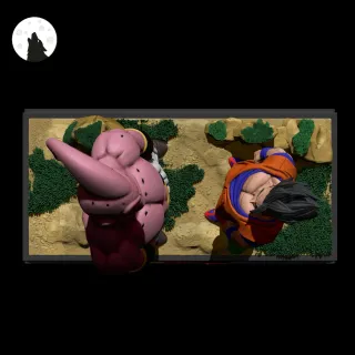 Figura Resina Diorama Gohan Super Buu