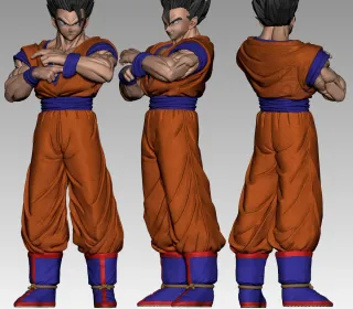 Figura Resina Diorama Gohan Super Buu