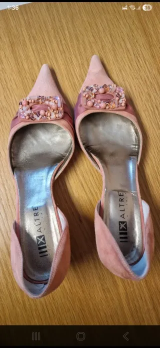 Zapatos de tacón ALTRE rosas De piel