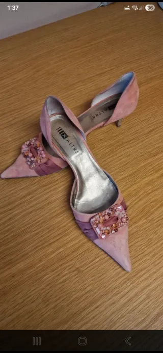 Zapatos de tacón ALTRE rosas De piel