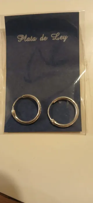 Pendientes Aro Plata de Ley