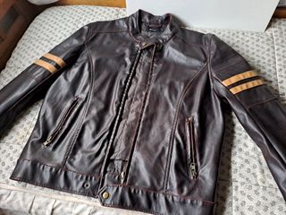 Cazadora SMOG cuero sintético MOTERA Chollo Vintag