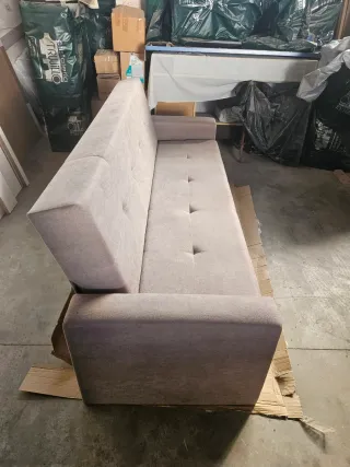 Sofá Cama Beige Nuevo