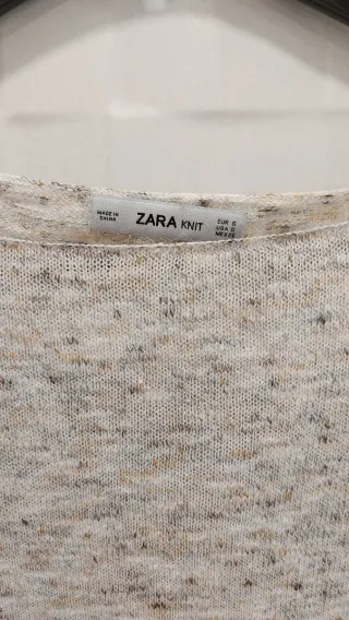 Jersey Zara cuello barco manga caída talla única