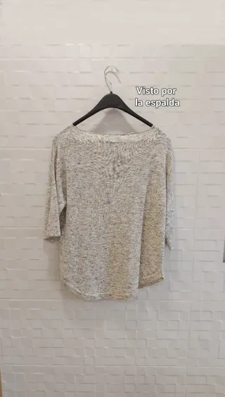 Jersey Zara cuello barco manga caída talla única