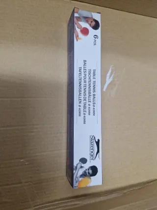 6 Pelotas Ping Pong Slazenger 40mm
