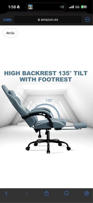 Silla Gaming GTPLAYER Azul