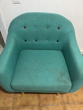 Sillón estilo nórdico individual