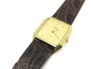 reloj pulsera señora omega de ville chapado