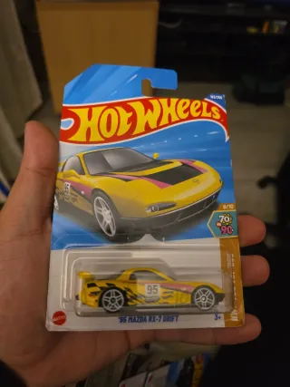 Hot Wheels '95 Mazda RX-7 Drift Amarillo