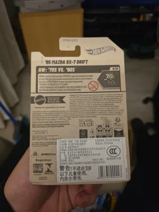 Hot Wheels '95 Mazda RX-7 Drift Amarillo