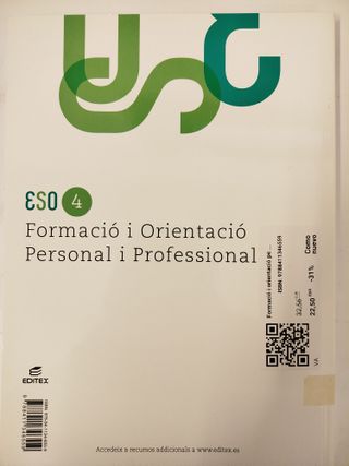 Formació i orientació personal i professional 4º ESO - Ve