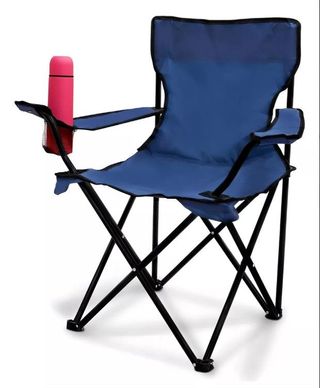 3 Sillas de Camping Gris Plegables Nuevass