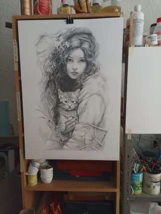 Dibujo a mano 50x70 cm