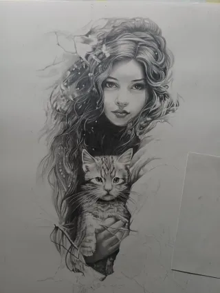 Dibujo a mano 50x70 cm