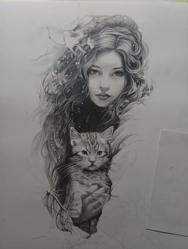 Dibujo a mano70x 50cm