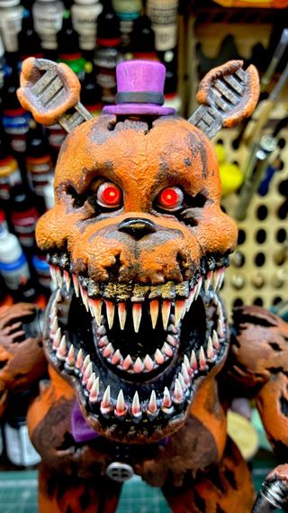 Figura Five Nights Freddy Impresa y pintada a mano